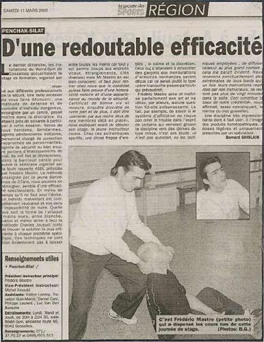ARTICLE FRED MASTRO
